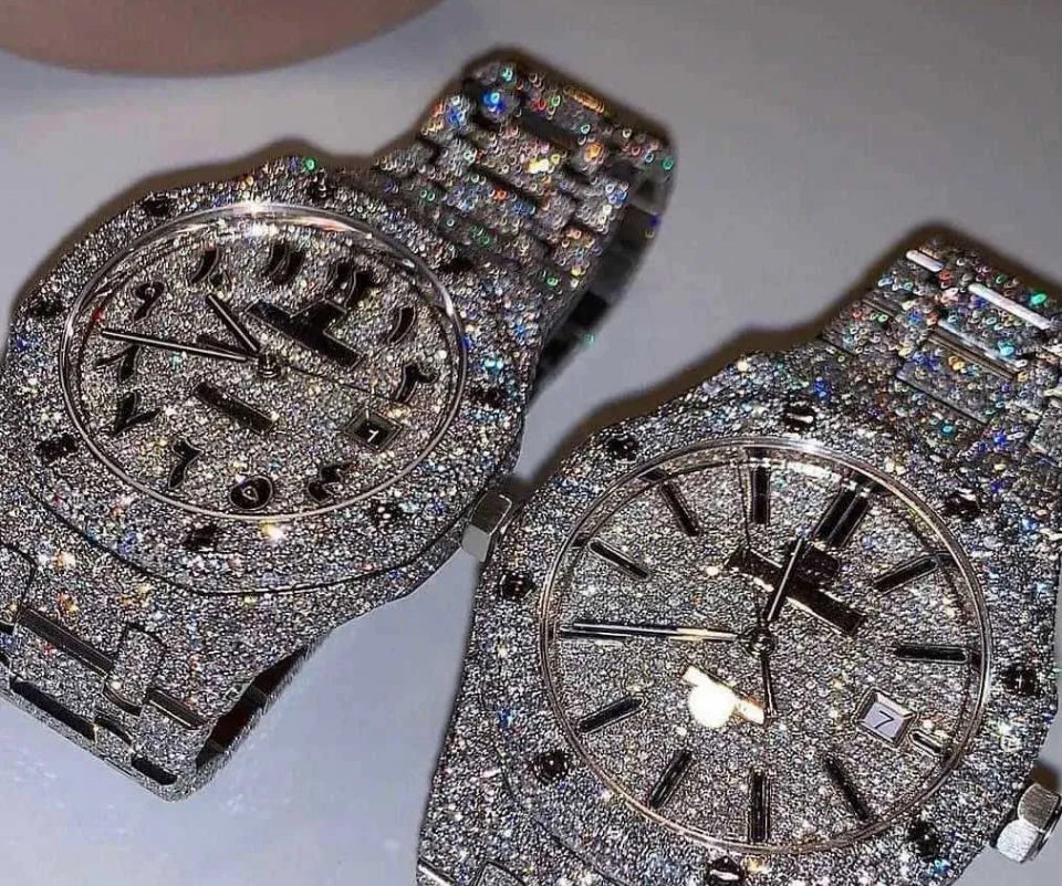RELOJES ROLEX DATEJUST 100% MOISSANITE 1:1 VARIOS MODELOS Y COLORES CON CAJA CERTIFICADO PREGUNTA POR EL TUYO