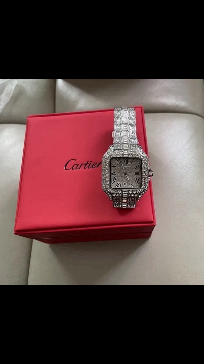 RELOJES CARTIER 100% MOISSANITE 1:1 VARIOS MODELOS Y COLORES CON CAJA CERTIFICADO PREGUNTA POR EL TUYO