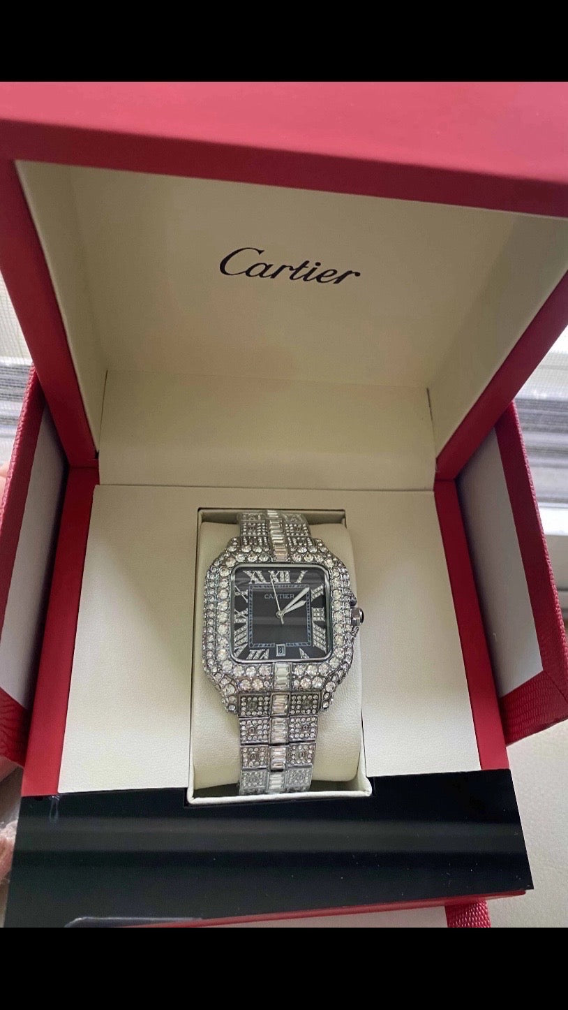 RELOJES CARTIER 100% MOISSANITE 1:1 VARIOS MODELOS Y COLORES CON CAJA CERTIFICADO PREGUNTA POR EL TUYO