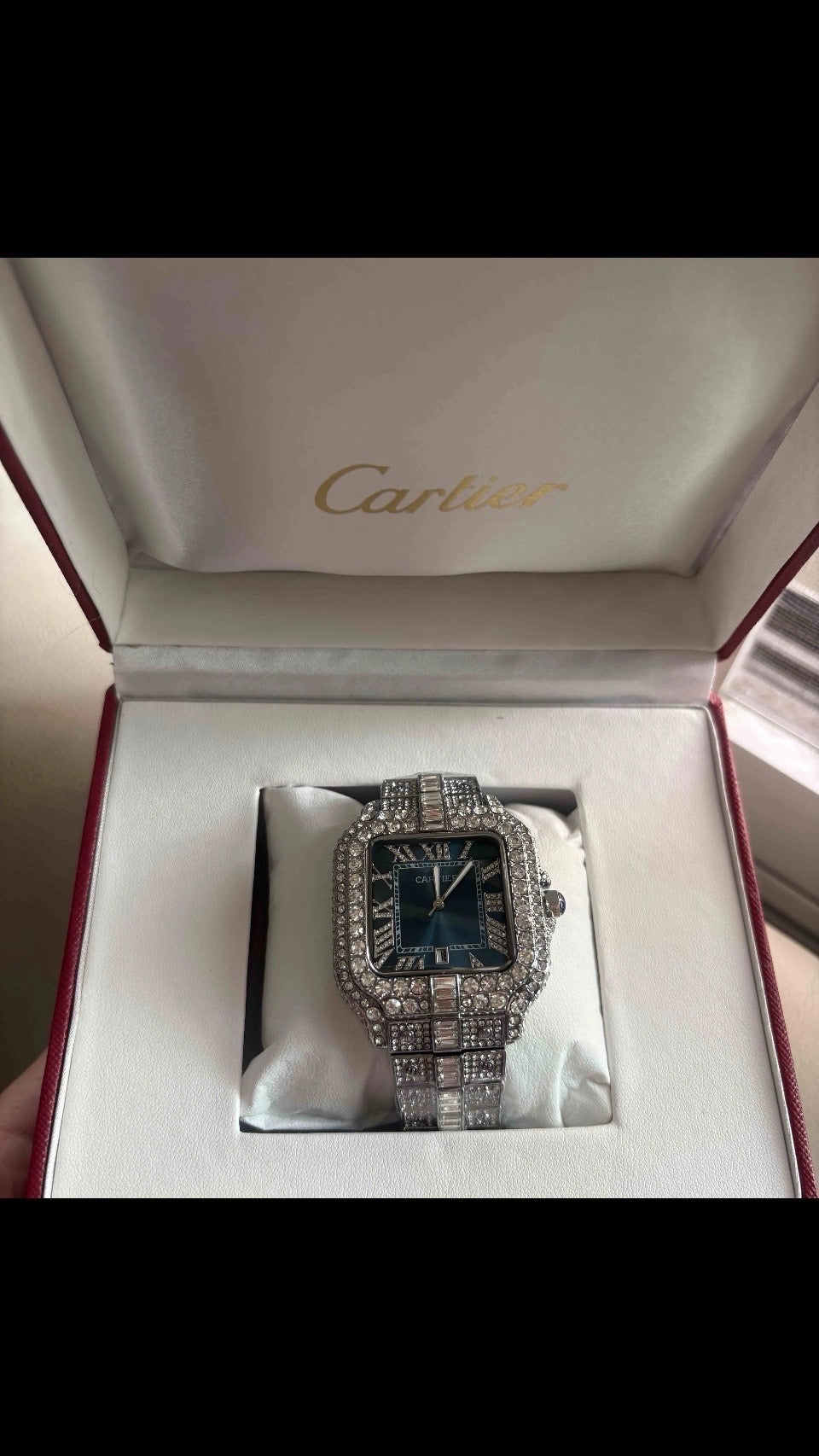 RELOJES CARTIER 100% MOISSANITE 1:1 VARIOS MODELOS Y COLORES CON CAJA CERTIFICADO PREGUNTA POR EL TUYO