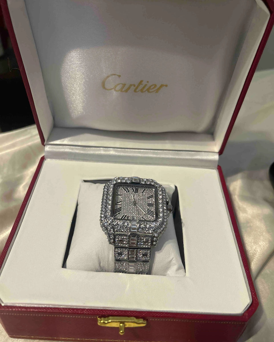 RELOJES CARTIER 100% MOISSANITE 1:1 VARIOS MODELOS Y COLORES CON CAJA CERTIFICADO PREGUNTA POR EL TUYO