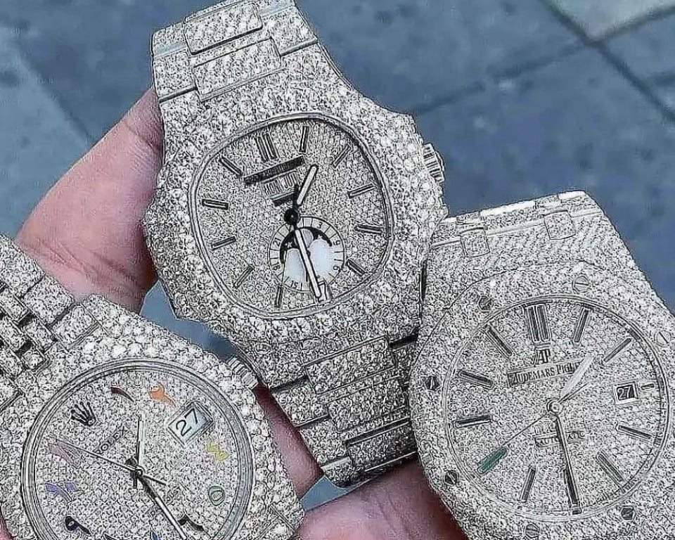 RELOJES ROLEX DATEJUST 100% MOISSANITE 1:1 VARIOS MODELOS Y COLORES CON CAJA CERTIFICADO PREGUNTA POR EL TUYO