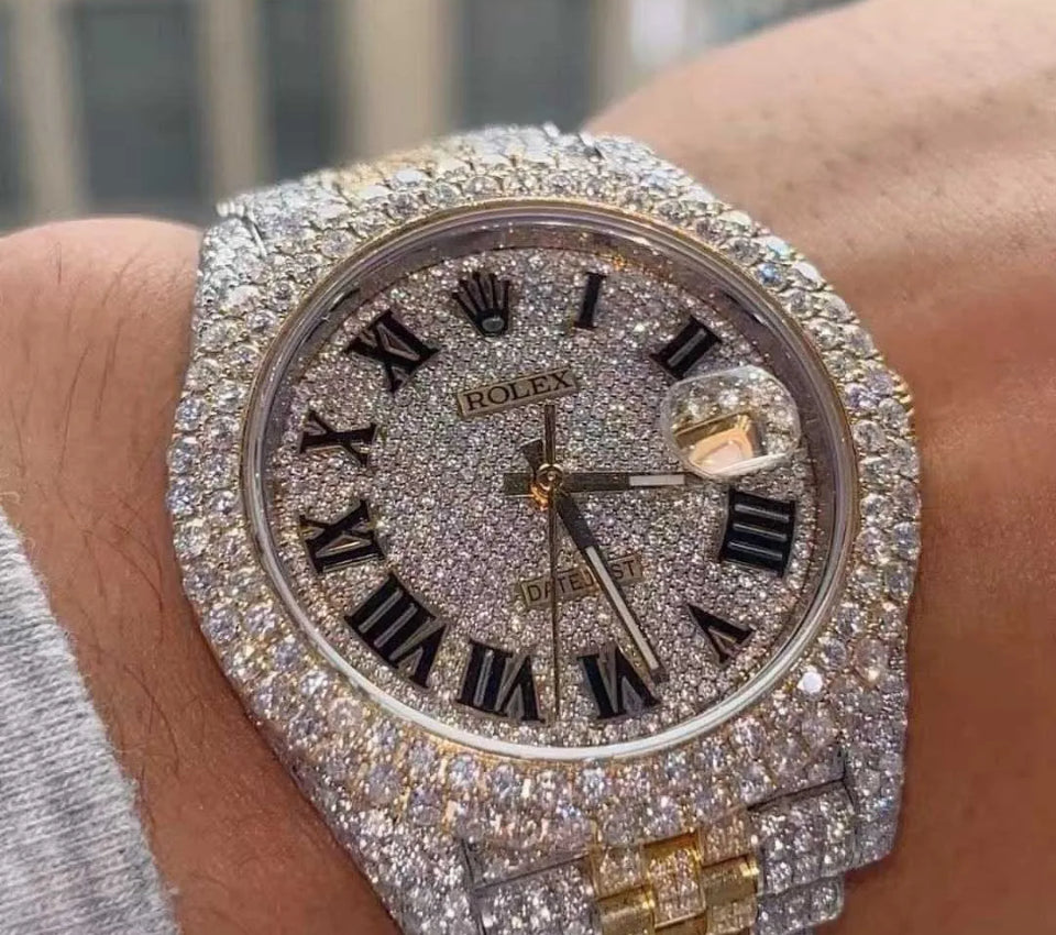 RELOJES ROLEX DATEJUST 100% MOISSANITE 1:1 VARIOS MODELOS Y COLORES CON CAJA CERTIFICADO PREGUNTA POR EL TUYO