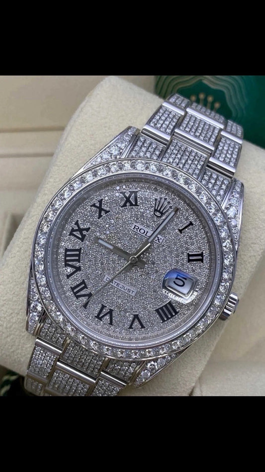 RELOJES ROLEX DATEJUST 100% MOISSANITE 1:1 VARIOS MODELOS Y COLORES CON CAJA CERTIFICADO PREGUNTA POR EL TUYO