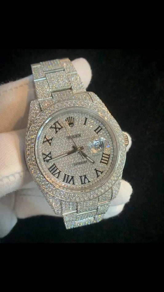 RELOJES ROLEX DATEJUST 100% MOISSANITE 1:1 VARIOS MODELOS Y COLORES CON CAJA CERTIFICADO PREGUNTA POR EL TUYO
